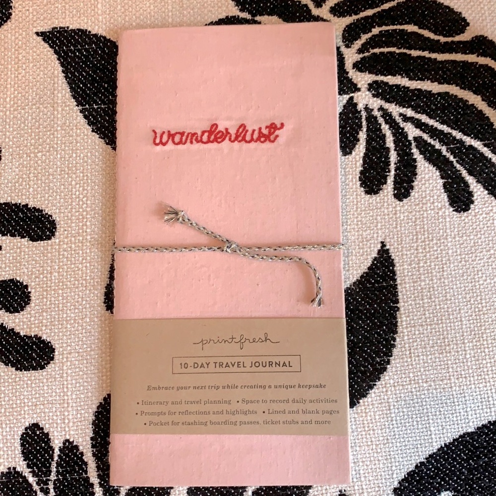 Wanderlust Travel Journal- pink